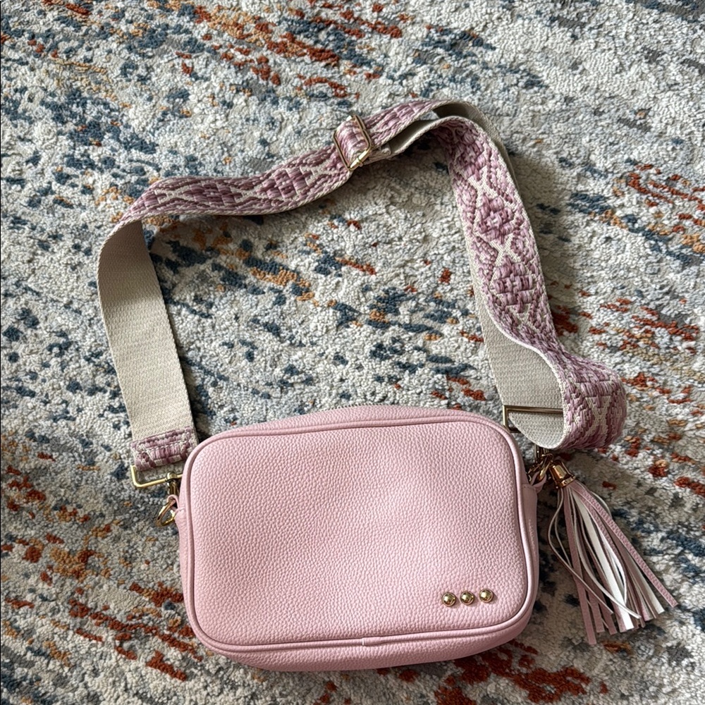Pink Vegan Leather Mini Bag